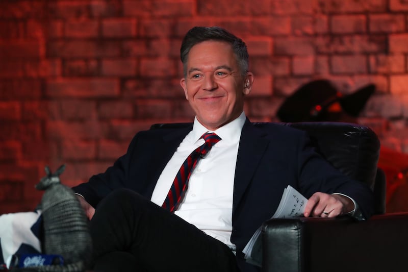 ox News host Greg Gutfeld speaks during Fox News Channel's "Gutfeld!" Live In Dallas at Gilley's Dallas on February 22, 2022 in Dallas, Texas.