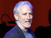 NEW YORK, NEW YORK - NOVEMBER 06: Jon Stewart performs onstage during the 17th Annual Stand Up For Heroes Benefit presented by Bob Woodruff Foundation and NY Comedy Festival at David Geffen Hall on November 06, 2023 in New York City. (Photo by Jamie McCarthy/Getty Images for Bob Woodruff Foundation)