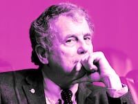 A photo illustration of Senator Sherrod Brown.