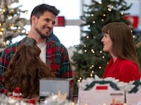 Photo still of Robbie Amell and Leighton Meester in 'EXmas'