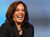 Kamala Harris worried that she was laughing too much.