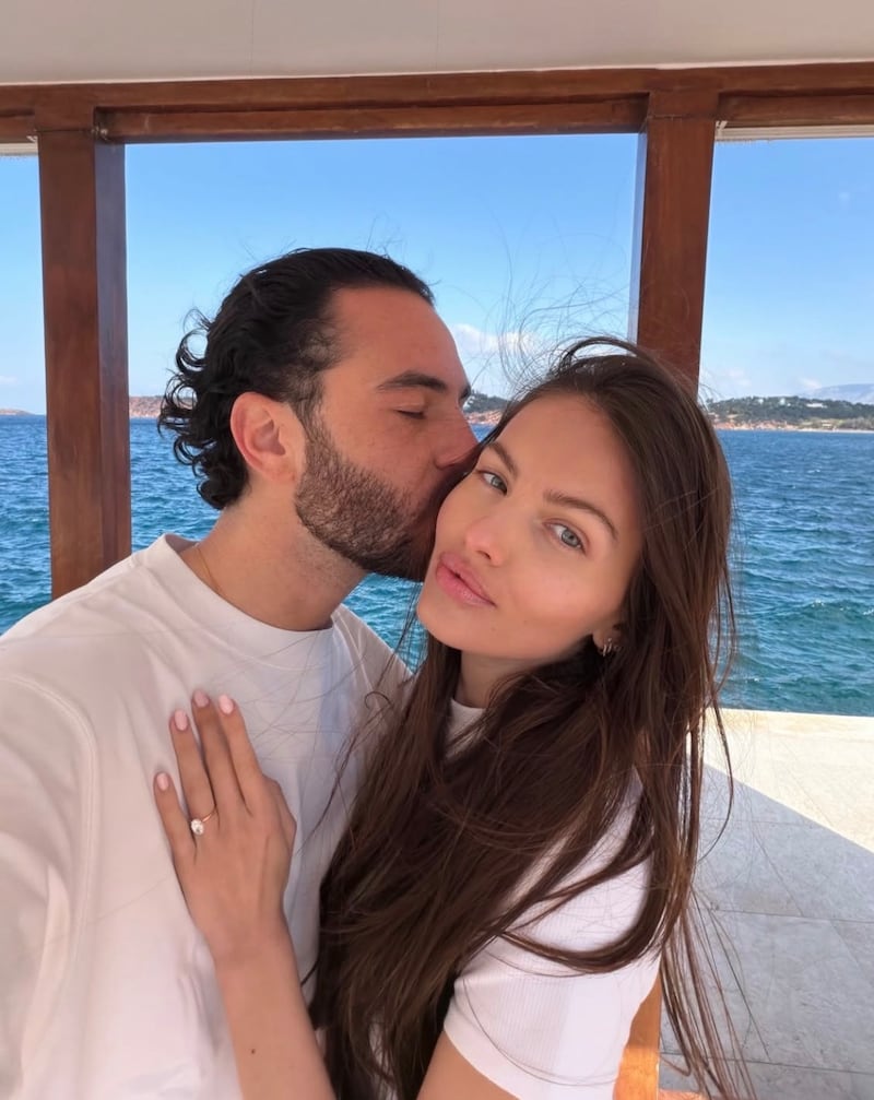 Thylane Blondeau announced her engagement on Instagram in March.