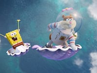 SpongeBob SquarePants and Sandy Cheeks.