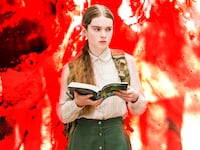 A photo illustration of Summer H. Howell in Carrie.
