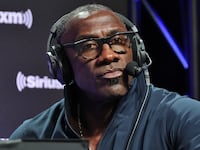 Shannon Sharpe attends SiriusXM At Super Bowl LVII on February 09, 2023 in Phoenix, Arizona.