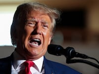 Former U.S. President and Republican presidential candidate Donald Trump