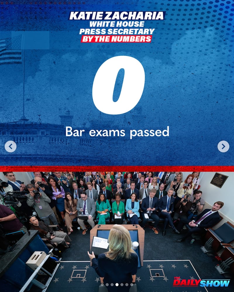 Katie Zacharia called herself a lawyer despite never having passed the Bar exam.