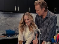 A picture of Sarah Jessica Parker and John Corbett in And Just Like That