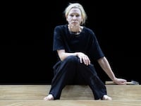 Nina Hoss and Cate Blanchett in Electra/Persona at London’s National Theatre.