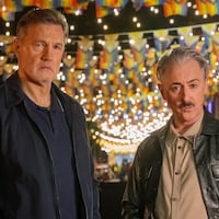 Russell T. Davies and Alan Cumming