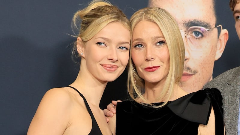 Apple Martin and mother Gwyneth Paltrow at "Marty Supreme" New York Premiere in December 2025.