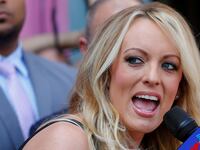 Stormy Daniels, the porn star currently in legal battles with U.S. President Donald Trump, speaks during a ceremony in her honor in West Hollywood, California, U.S., May 23, 2018.