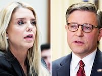 Pam Bondi and Mike Johnson.