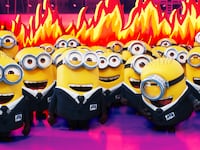 A photo illustration of the Despicable Me 4 movie.