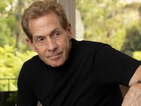 Sports commentator and television personality Skip Bayless poses for a portrait in Los Angeles, California on October 4, 2024.