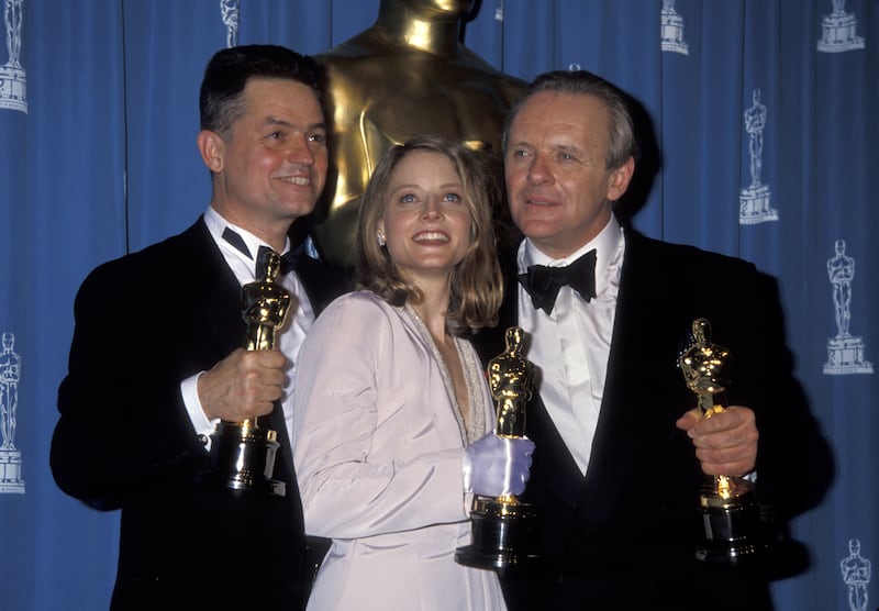 Jonathan Demme, Jodie Foster, and Anthony Hopkins