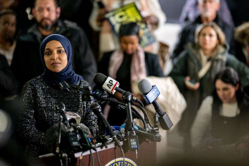 Omar is an outspoken progressive who often clashes with Trump.