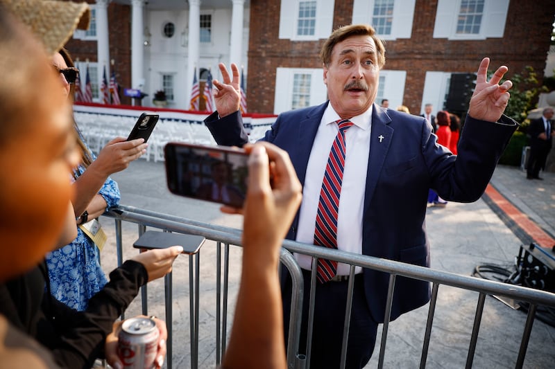 Mike Lindell is in an ongoing legal battle with voting systems company Smartmatic.