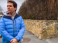 Jack Burkman canvasses a neighborhood in Washington, D.C. in 2017.