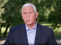 Mike Pence speaks during an interview on NBC’s “Meet the Press.”