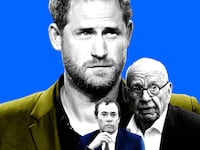 Prince Harry, Rupert Murdoch, and Will Lewis.