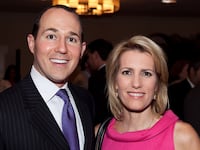 Raymond Arroyo and Laura Ingraham pose for a photo together in 2010.