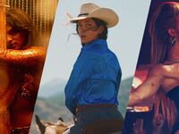 A photo illustration showing stills from Solo, National Anthem and Unicorns
