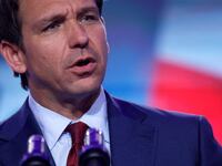 Florida Governor and Republican presidential candidate Ron DeSantis addresses the Pray Vote Stand Summit, organized by the Family Research Council in Washington, U.S. September 15, 2023.