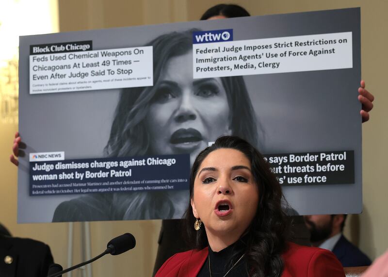 Rep. Delia Ramirez (D-IL) questions Secretary of Homeland Security Kristi Noem.