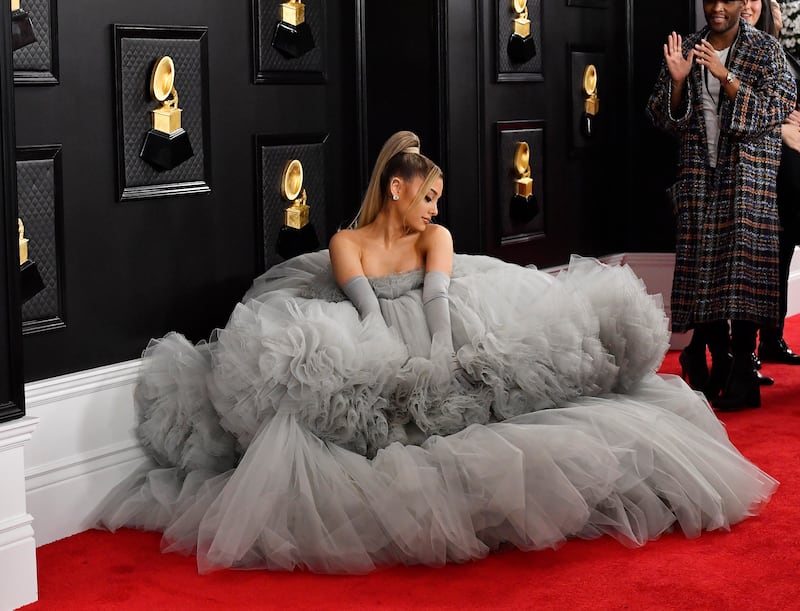 Ariana Grande attends the 62nd Annual GRAMMY Awards at STAPLES Center on January 26, 2020 in Los Angeles, California.
