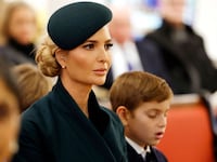 Ivanka Trump, daughter of U.S. President Donald Trump, and her son Theodore Kushner attend services at St. John's Church in honor of her father’s inauguration as president.
