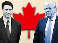 Donald Trump, Jusin Trudeau illustration