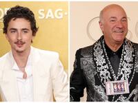 Timothée Chalamet and Kevin O'Leary
