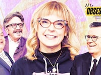 A photo illustration of Maria Bamford for the Obsessed Podcast.