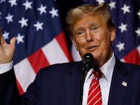Republican presidential candidate and former U.S. President Donald Trump