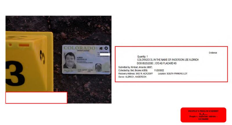 Anderson Aldrich’s driver’s license