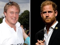 Alex Rayner, Prince Harry split image