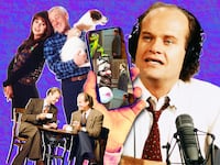 Photo illustration including characters from Frasier