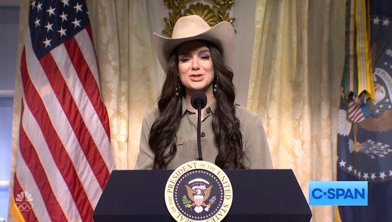 SNL, Ashley Padilla as Kristi Noem