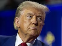 Republican presidential nominee, former U.S. President Donald Trump holds a town hall campaign event on August 29, 2024 in La Crosse, Wisconsin.