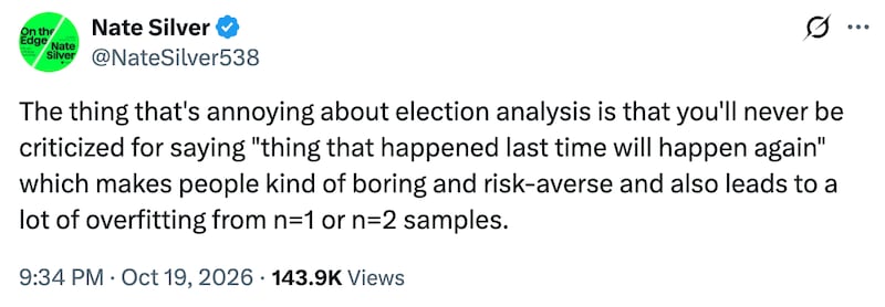 Nate Silver on X