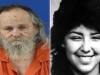 A mugshot of Raymond Lewis Stafford next to a picture of 15-year-old Susan Robin Bender. Stafford was arrested Tuesday more than three decades after Bender vanished in California.