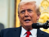 President Donald Trump during an IVF event in the Oval Office of the White House on October 16, 2025.