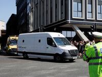 A prison van believed to be transporting Axel Rudakubana