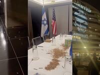 Pro-Palestine protesters dumped maggots at the Watergate Hotel during Israeli Prime Minister Bibi Netanyahu’s visit to Washington.