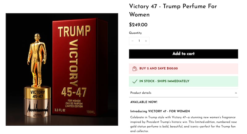 Donald Trump's latest fragrance