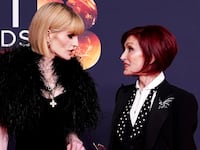 Kelly Osbourne (left) and Sharon Osbourne attending the 2026 Brit Awards.