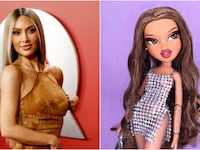 Kim Kardashian and a Bratz Doll