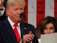 Donald Trump and Nancy Pelosi.