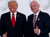 U.S. President Donald Trump and FIFA president Gianni Infantino.